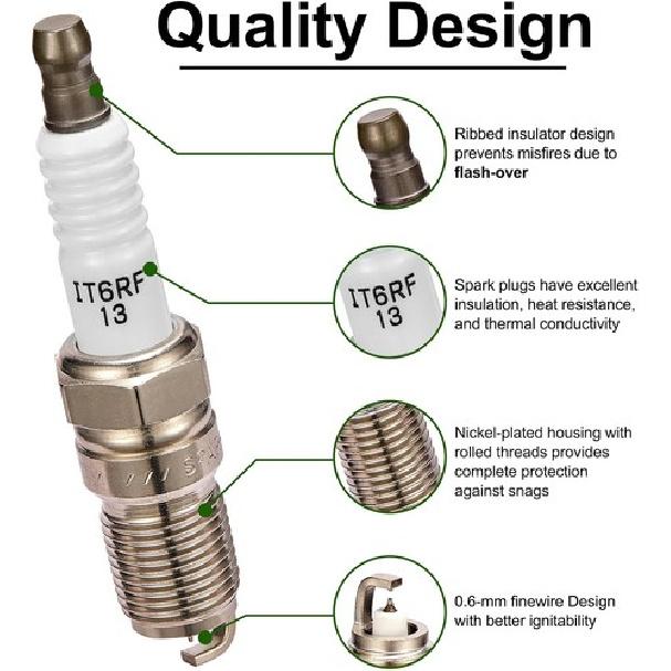 6Pack 41-109 IRIDIUM SPARK PLUGS For Buick Cadillac Chevy GMC 3.0L 3.6L 12622561