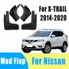 4pcs Automotive Tire Mudguard Waterproof Prevent Mud Splashing Car Mud Flap Fender Trim Accessories For Nissan X-TRAIL 2014-2020