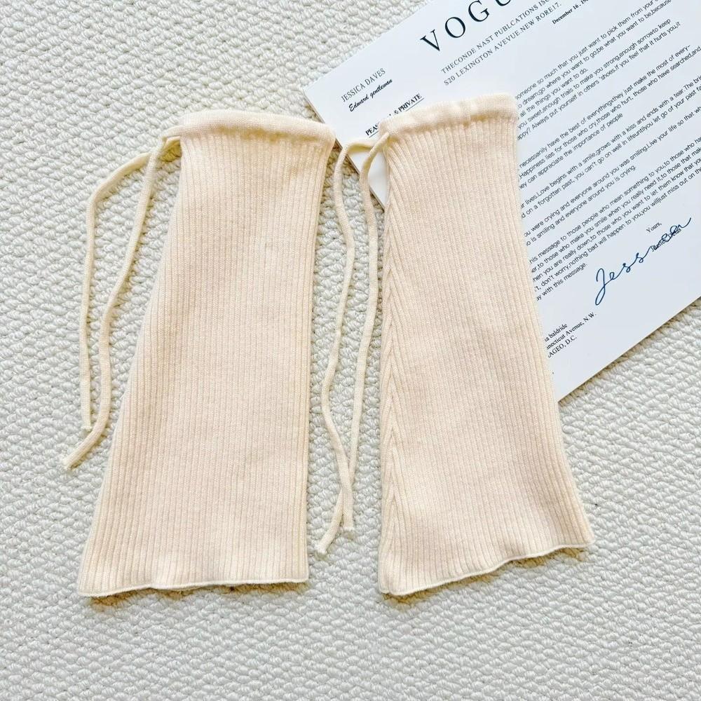 Solid Color Leg Covers Warm Knitted Socks Fashion Foot Cover