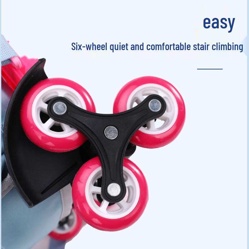 ZIRANYU Zaino Scolastico Ergonomico con Trolley Rimovibile