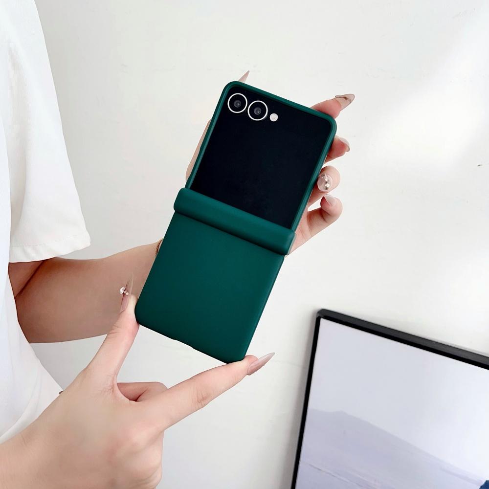 Fashion Matte Candy Pure Color Case for Samsung Galaxy Z Flip 7 6 5 4 3 zflip7 Flip6 Ultra Slim Shockproof Liquid Silicone Cover