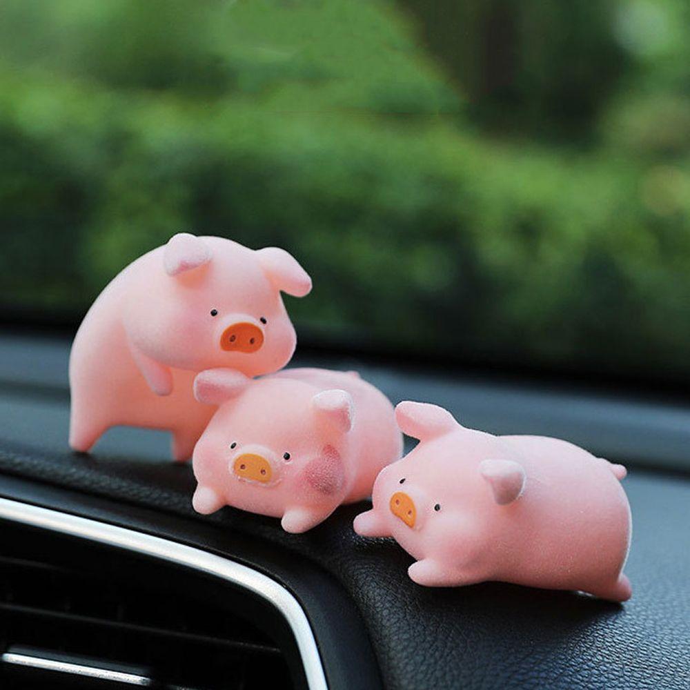 Cute Ornament Funny Car Decoration Dashboard Pink Pigger Ornament Lucky Piggy Hanging Car Pendant Pig Car Decoration
