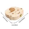 Baby Tooth Box Wooden Kids Milk Teeth Organizer Storage Boys Girls Baby Souvenirs Gifts Keepsakes Spanish/Dutch/French/German