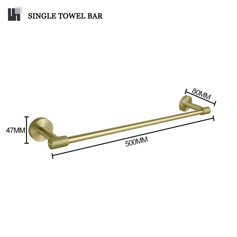 Brushed Gold Stainless Steel Knurling Towel Bar Holder Toilet Roll Holder Bathrobe Hook Hanger Towel Holder Bathroom Accessories