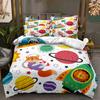 3D Space Cartoon Pattern Bedding Set Kid Boys Baby Quilt Cover Pillowcase 2/3pcs Single Double Bed Cover Gift Bed Set