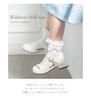 Ribbon Short Socks for Formal Frilly M [Arisana] Kids, Girls, Socks, Socks, White,