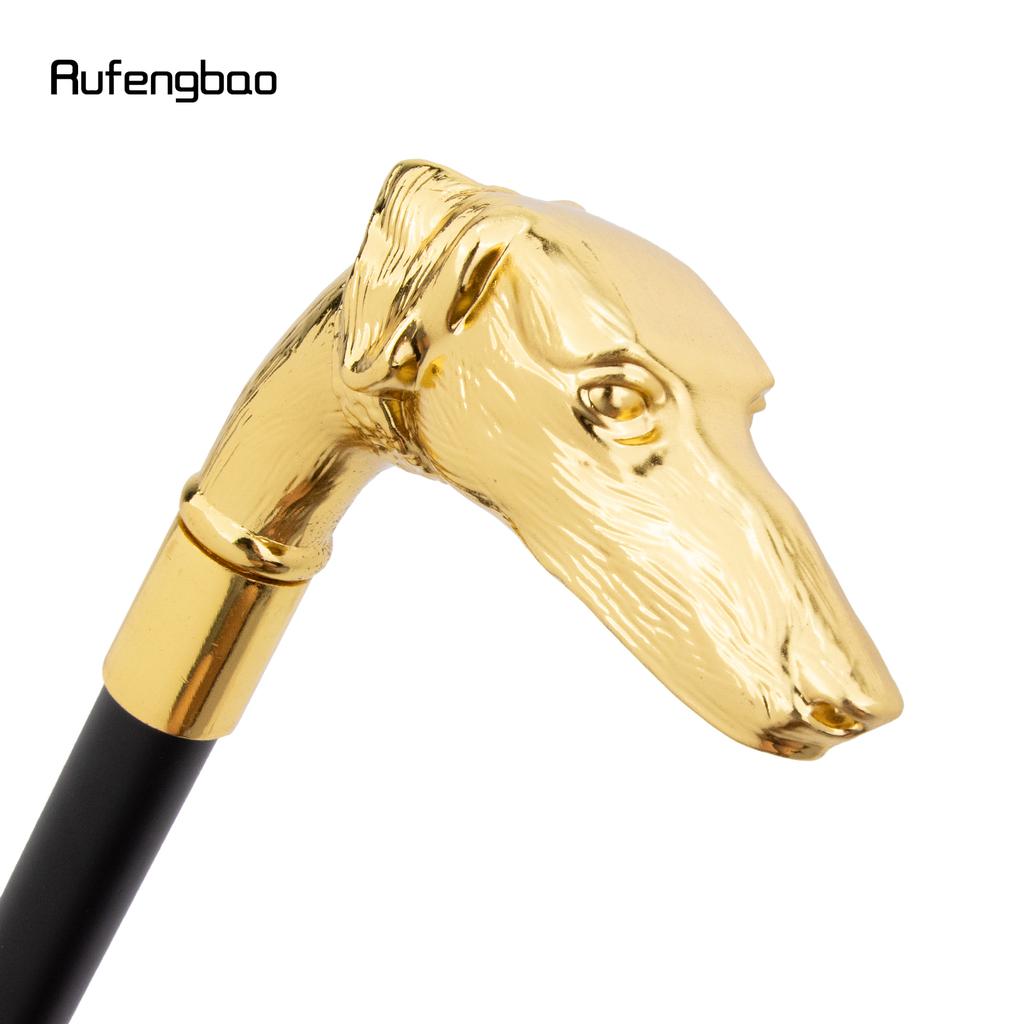 Cane Golden Dachshund Testa di Dachshund Bastone da Passeggio Moda Decorativo Bastone da Passeggio Manico Cosplay Elegante Bastone Pastorale 93cm