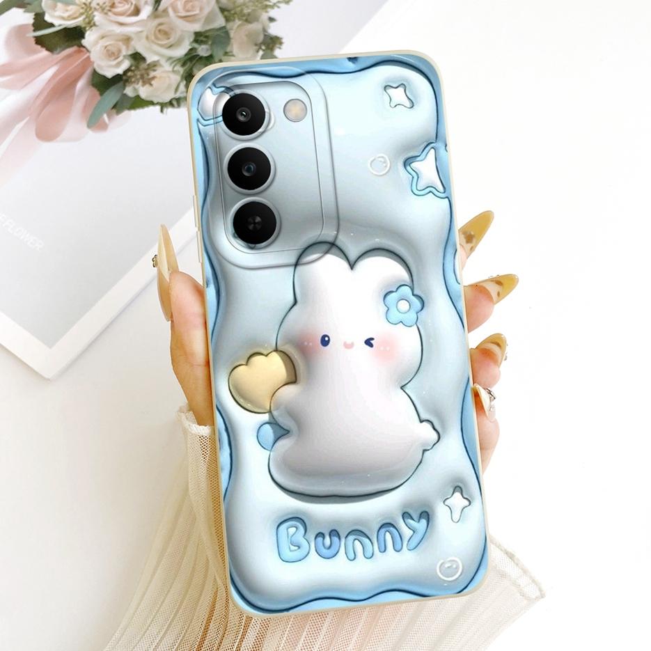 For Realme C83 5G Case Realme P4 Lite 5G RMX5261 Cute Rabbit Cartoon Cover Soft Silicone Case For Realme C100 5G RealmeC83 Shell