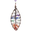 652F Colorful Tree Life Suncatchers Pendant Heart Hanging Ornament Christmas Decoration for Home Garden Window Car Room