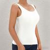 Women's Ribbed Shapewear Tank Tops with Built-in Bra Tummy Control Compression Camisole Slimming Shapewear Top for Daily & Outer Wear