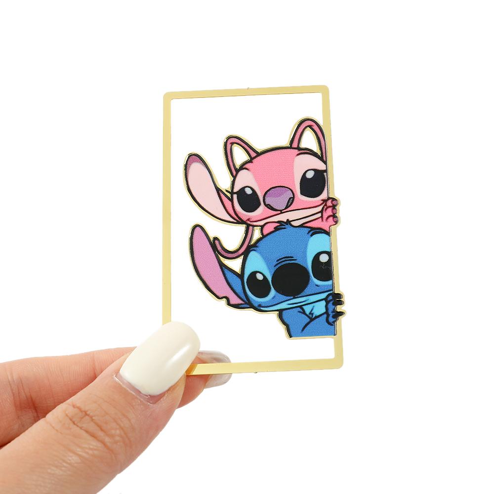 Roztomilá záložka Stitch pro dárky pro milovníky knih, fanoušky Disney, kawaii Stitch sponka na papír na stránku knihy, značka pro přátele, děti, čtenářské potřeby