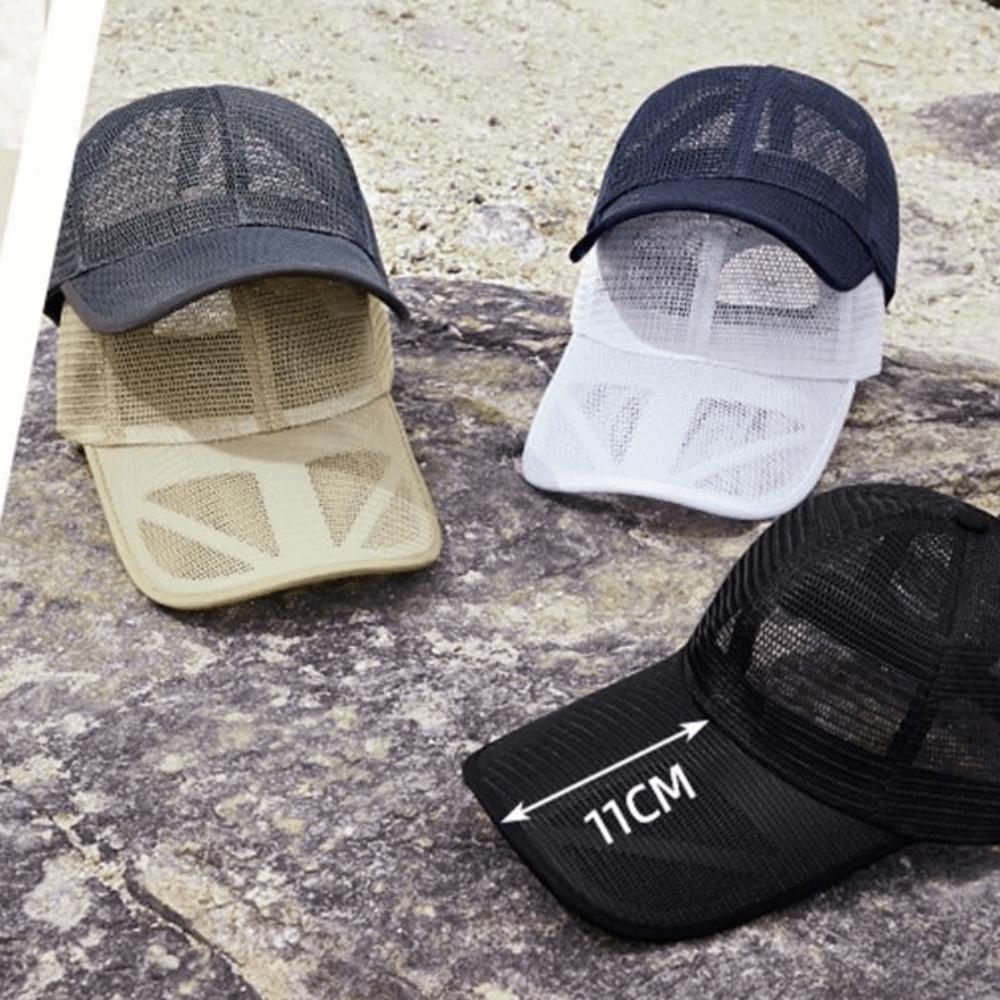 Quick-dry Mesh Baseball Cap Adjustable Sports Mesh Caps Trucker Cap Men Snapback Hat Summer