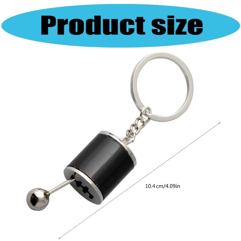 Stylish Alloy Shifts Keychain For Car Enthusiasts Universal Gear Keyring Accessory Lightweight Travel Essential