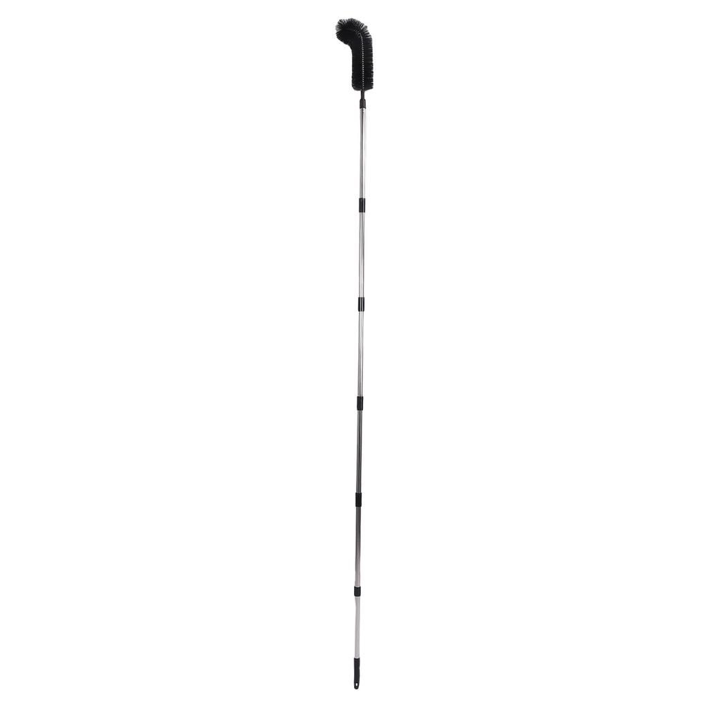 Rain Gutter Cleaning Tool Adjustable Gutter 9.5 FT Long Cleaning Brush From Ground with Bendable Nylon Brush Rotating