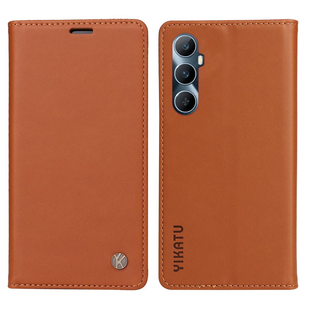 YIKATU YK-001 For Realme C65 4G Case Anti-Scratch Leather Wallet Phone Cover