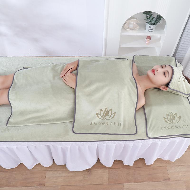 Salon-Specific Towels Skin Management Bed Sheets Soft Breathable Absorbent Bath Skirts Head Wrap Large Towels Five-piece Set