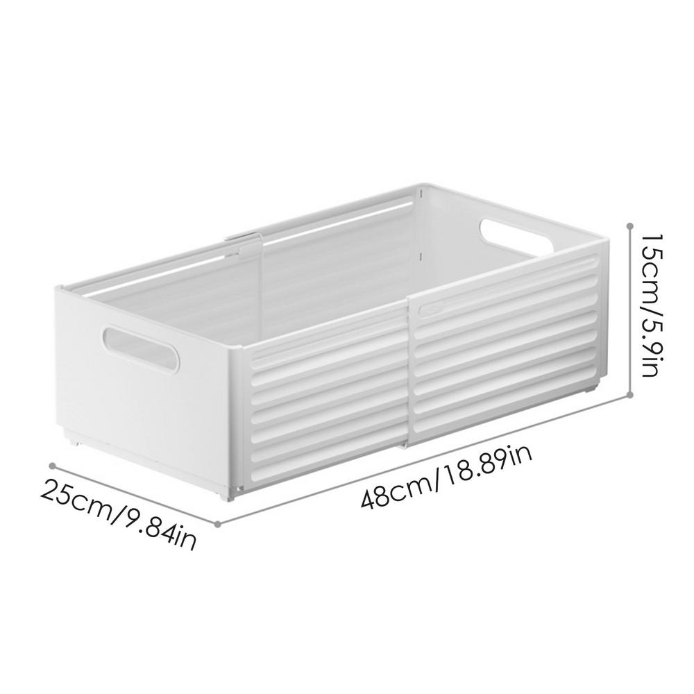 Längenverstellbare Aufbewahrungsbox Ausziehbarer Schubladenorganizer Stapelbare Schrankorganizer Küchenaufbewahrungsbox