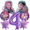Kpop Demon Hunters Birthday Balloons Set Number Balloon Suit Foil Ballon Cartoon Birthday Party Supplies Decor Baby Shower Gift