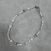 2025 Elegant High-End Choker: Transparent White Crystal, Opal, and Pearl Necklace for Women
