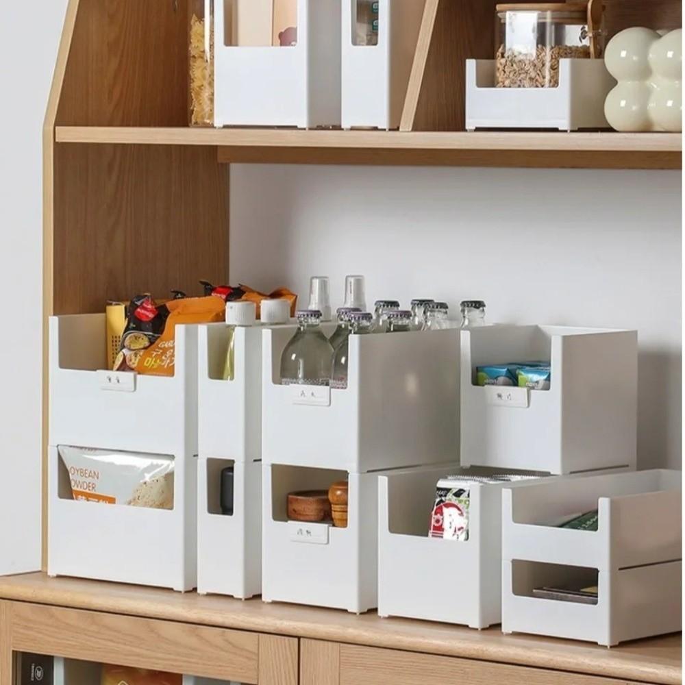 Right Angle Retractable Storage Box Cooking Tool Storage Sundries Organization Organizer Box Plastic Scalable Sundries Organizer