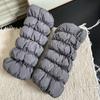 Fluffy Down Cotton Leg Warmers Thickened Boots Cover Fashion Loose Socks Foot Cover  Women