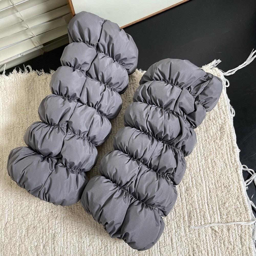 Fluffy Down Cotton Leg Warmers Thickened Boots Cover Fashion Loose Socks Foot Cover Women