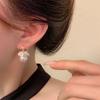 Trend Elegant Delicate Sweet Lovely Multi-Flower Pearl Earrings For Women Temperament Jewelry Party Premium G