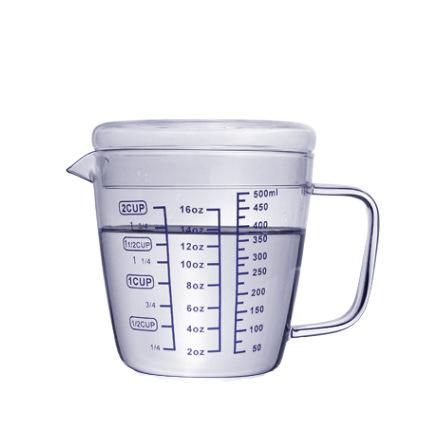 Becher graduato in vetro borosilicato da 250–1500 mL | Graduazioni precise | Resistente agli shock termici, sicuro per microonde/forno