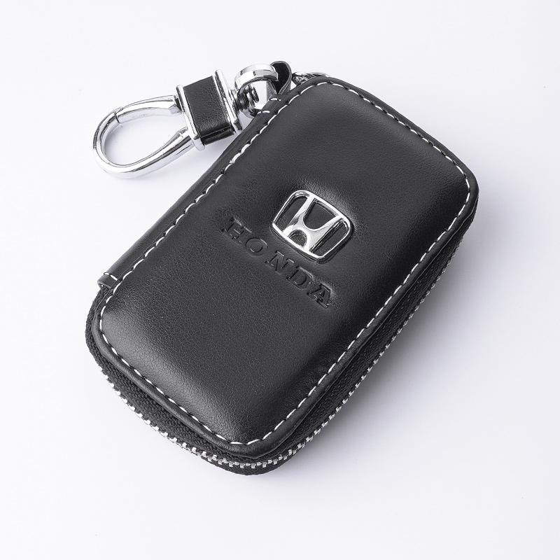 

PU Leather Car Key Case Keys Full Cover Protection Shell Bag For Honda Civci CRV Accord Mugen Prelude FIT City CRZ CRX Civci