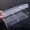 Large Capacity Photo Card Storage Box Acrylic DIY Make Up Organizer Dust Proof Saving Space Container Case with Lid