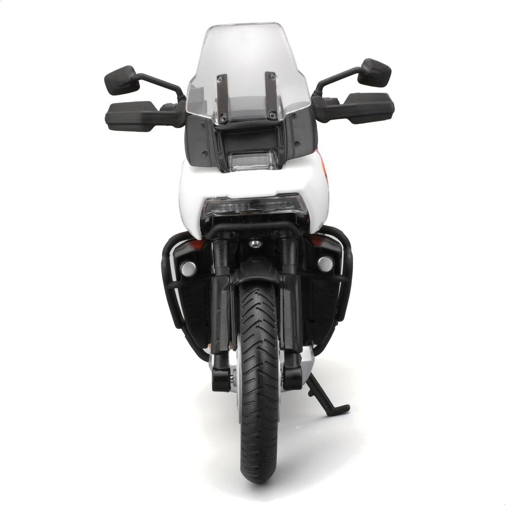 Maisto 1/12 Scale Harley-Davidson 2021 Pan America 1250 Orange/White / Diecast Model Car, Motorcycle, Fully Assembled, 32338
