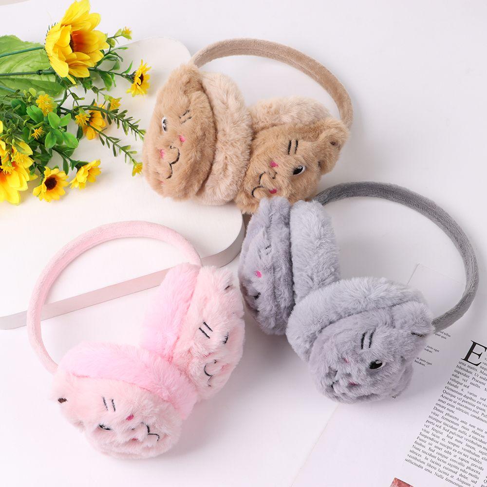 Fashion Soft Casual Cartoon Cute Warm Earmuffs Ear Protection Thicken Warm Ear Warmers