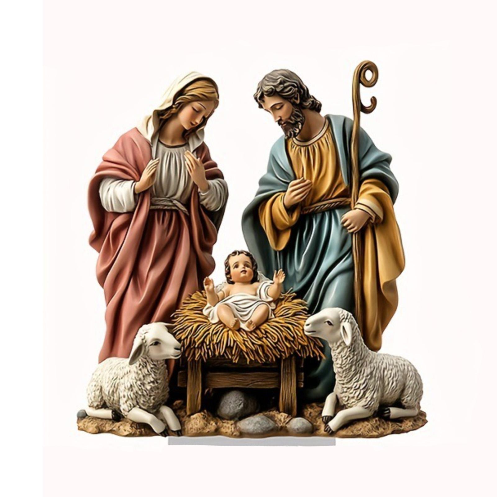 

Набор плоской акриловой 2D рождественской сцены Рождества, Рождественский интерьерный набор, Набор сцены Рождества и модель фигуры, Подходит One Size