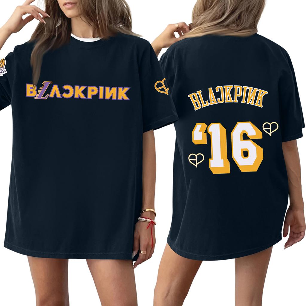 Women's Round Neck Printed Short-sleeved T-shirt Top