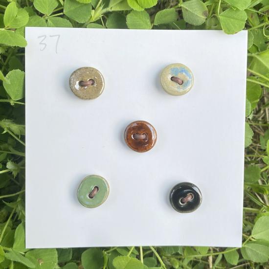 Rainbow Ceramic Button Fasteners for DIY Knitting & Doll Clothes (12/15mm)