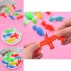 Unique Stress Relief Finger Dart Toy Featuring Launchable Mini Dinosaurs For Kids