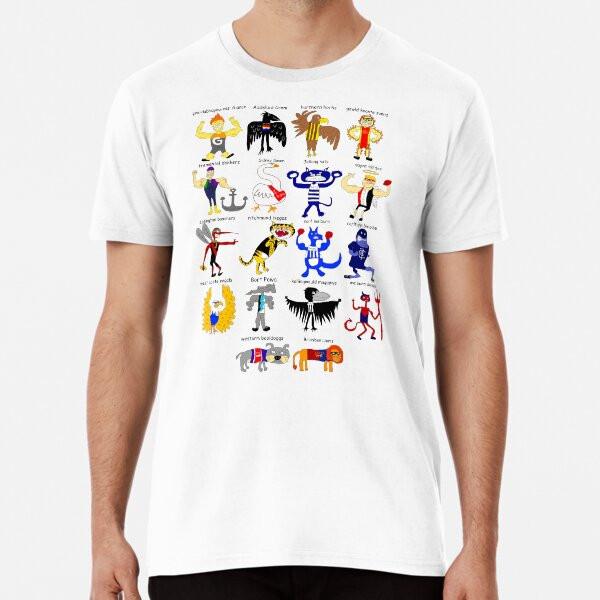

Poorly Drawn AFL Premium T-Shirt S to 5XL Made in the AU/USA T-Shirt 4XL