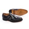 Leather Shoes Men'S Handmade Leather Dress Metal Buckle Business Men'S Shoes Casual Breathable British Engraved Monk Shoes