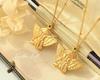 Women's 18K Gold Angel Pendant Necklace - European & American Hip Hop Style, Titanium Steel Clavicle Chain