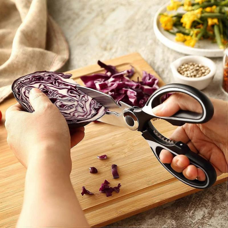 Kitchen Scissors, 2PCS Heavy Duty Kitchen Scissors, Scissor for Kitchen Use,Stainless Steel Poultry, Fish, Meat, Vegetables