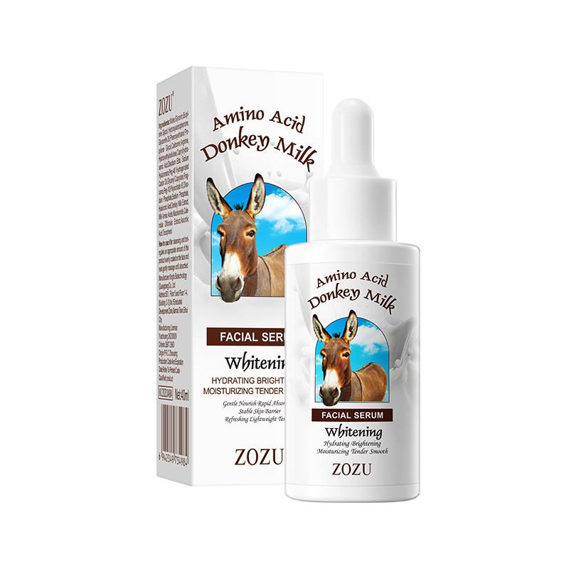 Zozu Donkey Milk Whitening Essence 40ml For Radiant Skin Deeply Hydrating And Moisturizing Treatment