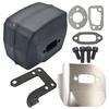 Muffler Exhaust Deflector Bracket Gasket Bolt Kit For Jonsered 625 II 630 Super 670 Champ Chainsaw Replacement Part
