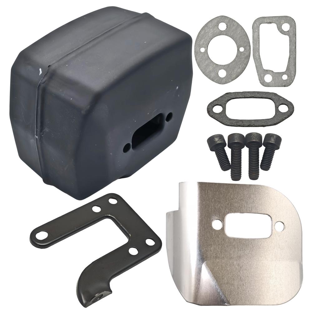 Muffler Exhaust Deflector Bracket Gasket Bolt Kit For Jonsered 625 II 630 Super 670 Champ Chainsaw Replacement Part
