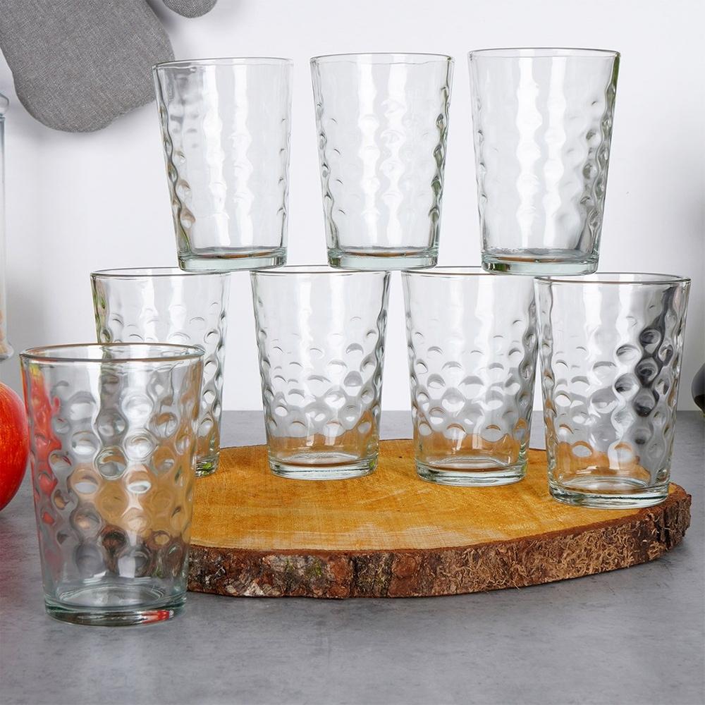 8x Glasses for Drinks Water Juice Compote Set Set of Glasses for Drinks