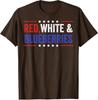 Red White and Blueberries Patriot Freedom TShirt Unisexs Fashion Letters Printed Saying Tee Novelty Gift Cotton Political Outfit