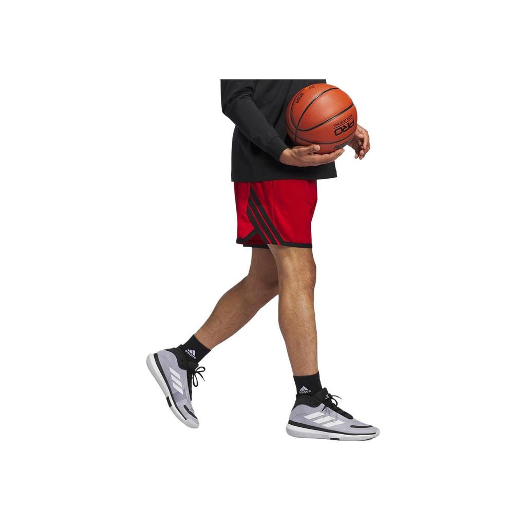 Adidas Crazylite Short Lightweight Color-Block Woven Loose Basketball Shorts Men Shorts Energy-Red JP2158
