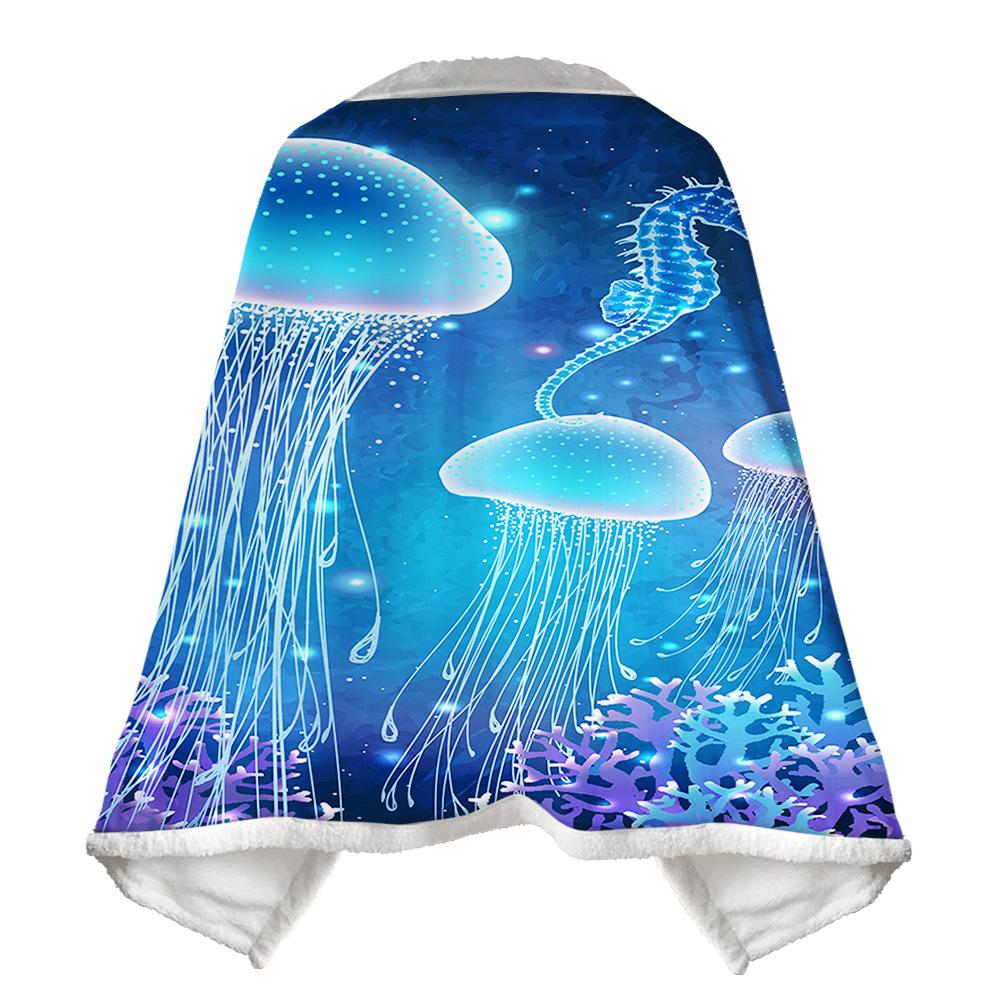 3D Flannel Warm Comfort Light Toss Multi-Size Magic Blanket Home Office Travel Bed Sofa Washable Blanket