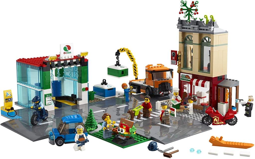 LEGO City Town Center 60292 Building Cool Building Toy for New 2021 Kit; Kids, (790 Pieces)