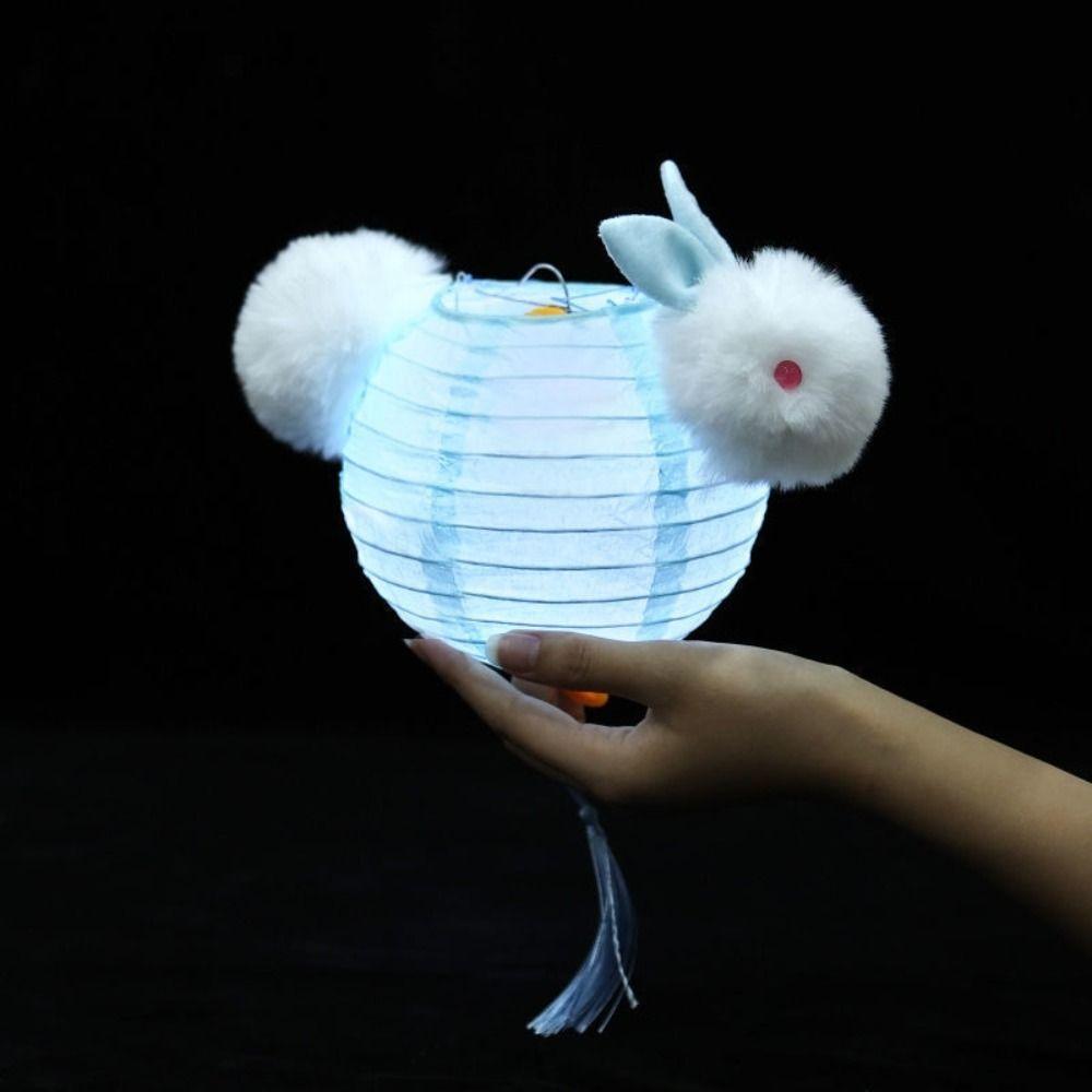 Cute Handheld Paper Lamp Traditional LED Lantern Toys Antique Lantern  Family Activity