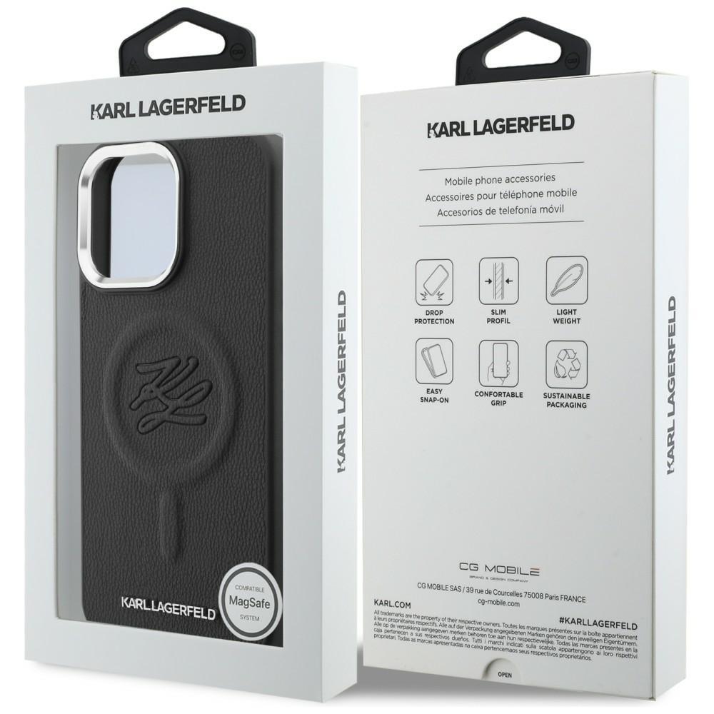 Karl Lagerfeld Embossed Ring Initials MagSafe Case for Samsung Galaxy S26 Black